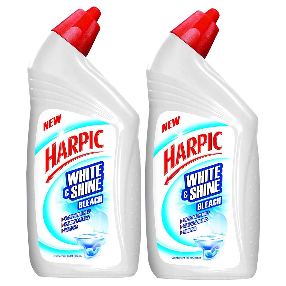 Harpic 'White & Shine Bleach' Disinfectant Toilet Cleaner, Regular