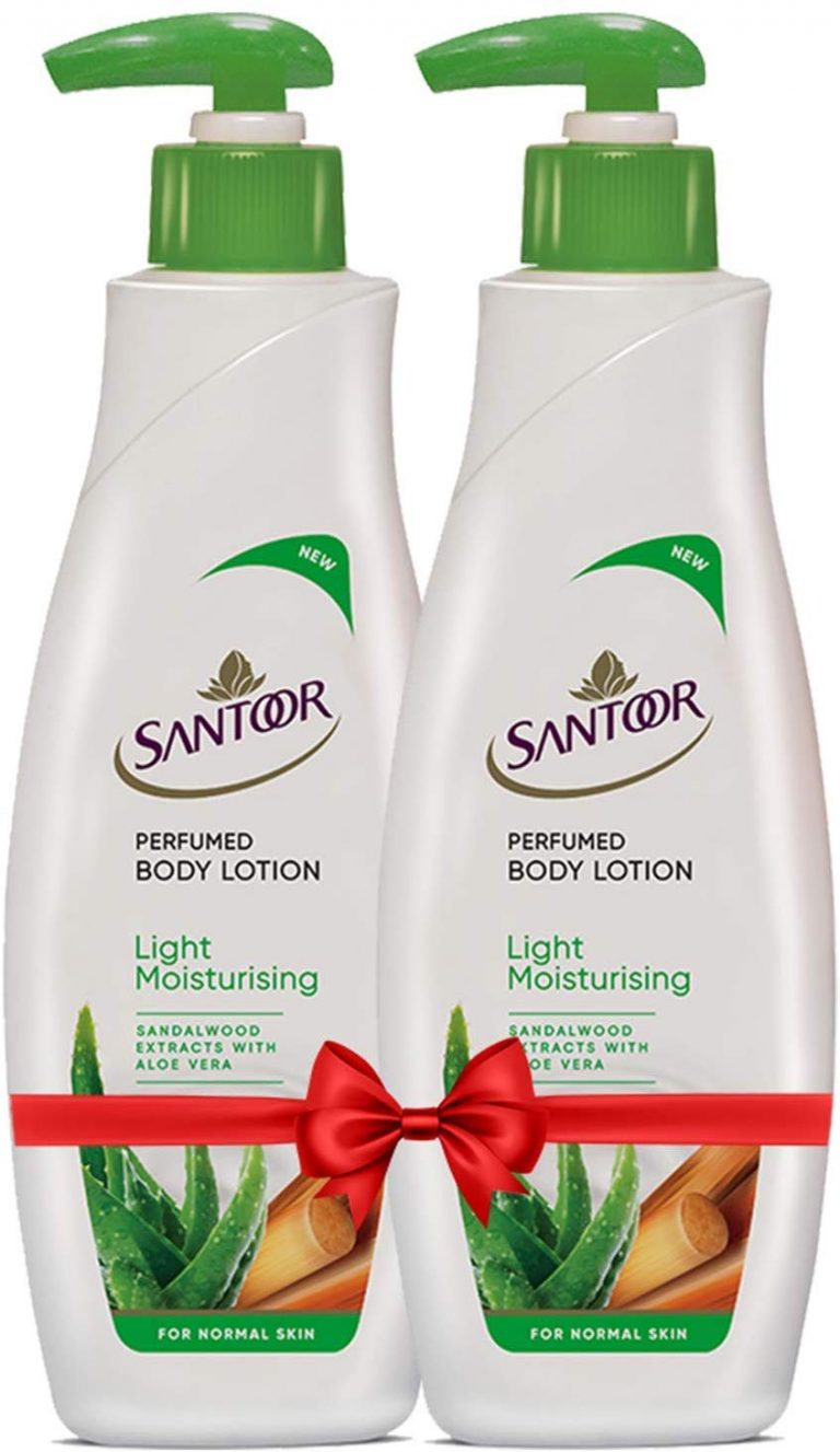 Santoor Perfumed Body Lotion for Light Moisturising, 250ml (Buy 1 Get 1