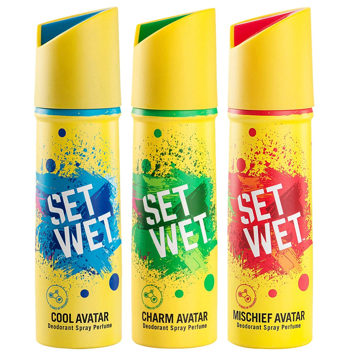 Set Wet Deodorant Spray Perfume, 150ml (Pack of 3) Loot Deal The