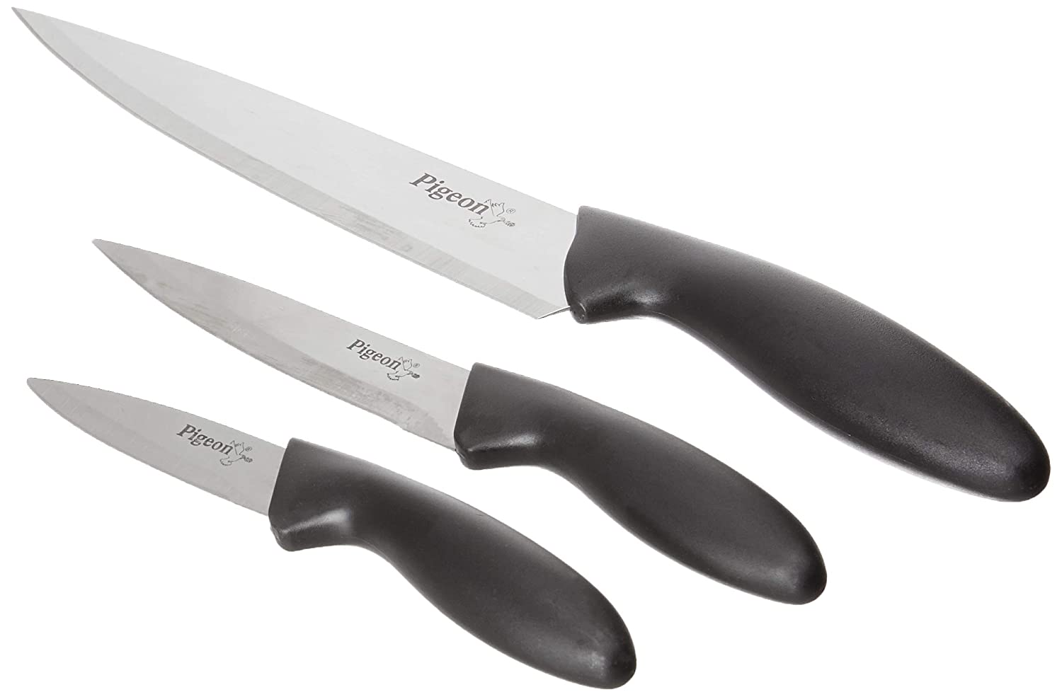 Pigeon Stainless Steel Knives Set, 3Pieces Loot Deal The Baap of Loot