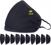 10 Pieces Reusable Masks Black