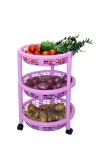 3 Rack Big Trolley, Pink AT 189 MRP 437