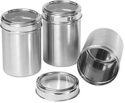 Stainless Steel Canister Set of 3 Upto 60%  Off