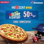 Domino’s : 40% off upto Rs. 100