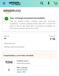 Amazon recharge bug, get 250 Cashback