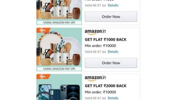 Amazon upi Offer loot : get upto 5000 Cashback