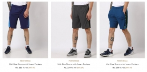 Offer 90% off Ajio Summer Special : Shorts & Three Fourths Starting 199