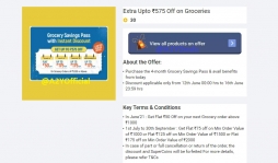 Flipkart free loot deals : Grocery Savings Pass with Instant Discount