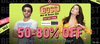 Flipkart boss sale offer : boss Of Season Sale offer 90% off  on top Brands