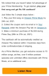 Amazon Prime Music loot Offer — Get ₹100 Cashback on ₹500 Shopping during Prime Days