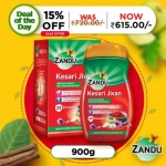 Latest Offer on Zandu Kesari Jivan (900g) at Rs.415
