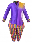 Aarika Girl’s Cotton Silk Ethnic Kurti, Patiala and Dupatta Set