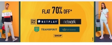 AJIO : Flat 70% off on ₹1490 and Above
