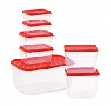 All Time Plastics Polka Container Set, 7-Pieces