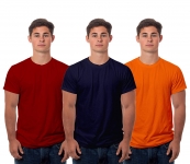 Boodbuck Plain Pure Cotton T-Shirt Pack of 3