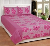 Choice homes Cotton King Size Double Bedsheet with 2 Pillow Cover
