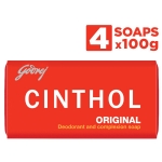 Cinthol Original Bath Soap – 100g (Pack of 4)