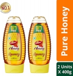 Dabur 100% Pure Honey Squeezy Pack 400g ( Buy 1 Get 1 Free)