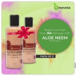 Emeveta 100% Herbal Aloe Vera Neem Shampoo (Pack of 2)