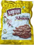 Exotes Vacuum Packed Natural Califronia Almonds  (Pack of 4)