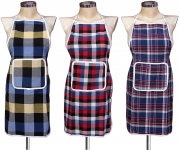 GLUN Waterproof Cotton Kitchen Apron Set of 3