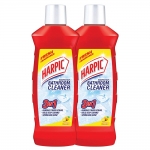 Harpic Disinfectant Bathroom Cleaner, Lemon – 1 L (Pack of 2)