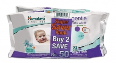 Himalaya gentle Baby Wipes (72 Wipes, Pack of 2)