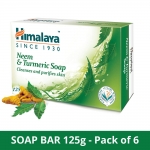 Himalaya Herbals Neem And Turmeric Soap (Pack Of 6)