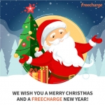 Promocode : FreeCharge  Christmas Gift Get 100% upto 75 on recharge/bill payment (User Specific)