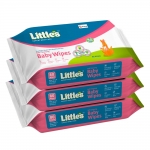 Little’s Soft Cleansing Baby Wipes ,(80 Wipes) Pack of 3