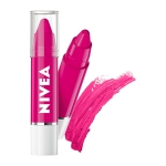 NIVEA Lip Crayon, Coloron Hot Pink, Lip Balm, 3g