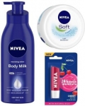 Nivea Lotion + Cream + Lip Balm