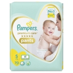 Pampers Premium Care Pants Diapers, 70 Count