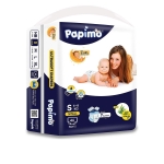 Papimo Pant Style Baby Diapers (Small, 46 Count)