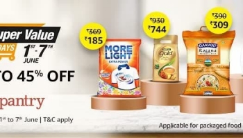 Amazon pantry loot : Upto 60% Off On Pantry Products.