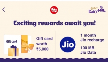 Jio New Cadbury Offer – Win Jio Free Data + Rs. 5000 Voucher