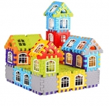 Baba Fab Multi Coloured Educational Play And Learn Plastic Building Block Set (My House)