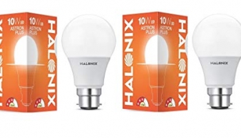 Halonix B22 10-Watt Led Astron Plus (Pack Of 2, White, Round)