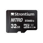 Strontium Nitro 32Gb Micro Sdhc Memory Card 85Mb/S Uhs-I U1 Class 10 High Speed For Smartphones Tablets Drones Action Cams (Srn32Gtfu1Qr)