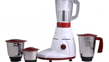 Wonderchef Power Mixer Grinder 780W, 4 Jars (White/Red) With Juicer Jar, 3 Stainless Steel And 1 Juicer Jar