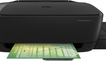 Hp Ink Tank Wl 410 Multi-Function Wifi Color Printer With Voice Activated Printing Google Assistant And Alexa(Black, Ink Tank)