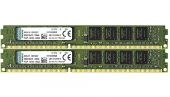 Kingston Valueram 8Gb Kit (2X4Gb) 1333Mhz Ddr3 Non-Ecc Cl9 Dimm Sr X8 Desktop Memory Kvr13N9S8K2/8