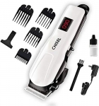 Chisel Ct 1100 Proffesional Digital Rechargeable: 120 Minutes Runtime Hair Clipper For Men (White)