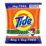 Tide Plus Extra Power Detergent Washing Powder – 4 Kg + 1 Kg Free (Jasmine And Rose)
