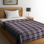 Portico New York Checkered Single Coral Blanket