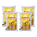 Saffola Gold, Pro Healthy Lifestyle Edible Oil, 4 X 1 L