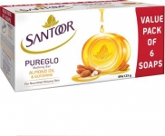 Santoor PureGlo Glycerine Bathing Bar  (6 x 125 g)