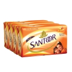 Santoor Sandal and Turmeric Soap (Pack of 4)