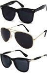 Sheomy Unisex Combo Of Sunglasses