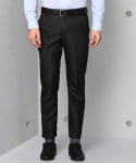 Slim Fit Men Polyester Viscose Trousers